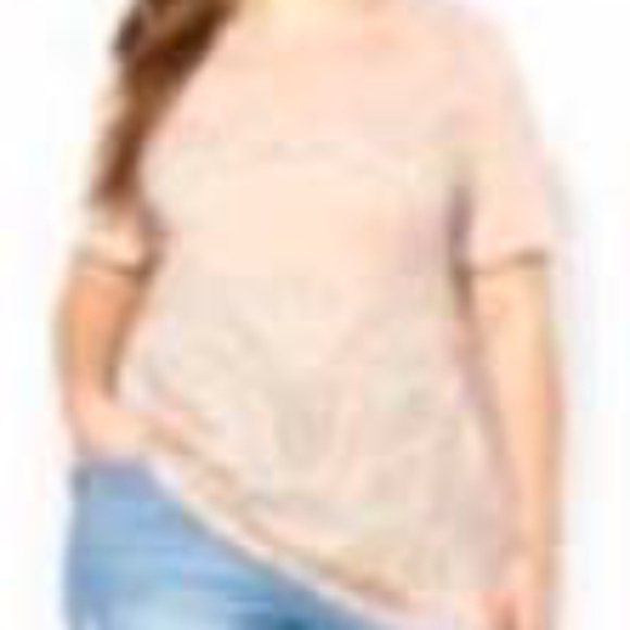 T-SHIRT, SHAPED FIT, BLUSH PINK, SIZE 4X, SHORT SLEEVES, SCREEN PRINT, PENNINGTO - Picture 1 of 1